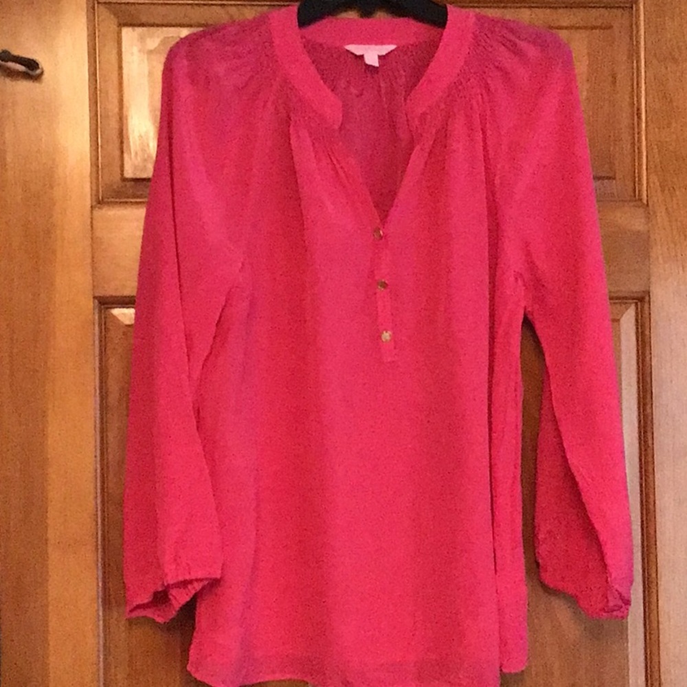 LILLY beautiful pink silk top 🌸🌸🌸
